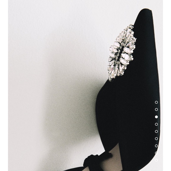 Zara embellished tied pumps - Picture 4 of 10